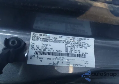 2014 Ford Focus Se z USA, uszkodzony, nr VIN 1FADP3F27EL202000